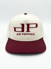 Vintage Dr Pepper Hat K-Products Made in USA Rope Soda Promo 80s 90s Made In US