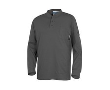 Oberon FR Arc Rated Flame Resistant Safety Shirt for Men - Cotton Henley - 11 Ca
