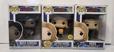 Funko Pop Marvel Captain Marvel Lot of 3: Maria Rambeau, Vers, Captain Marvel