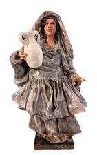 Donna Contadina Con Anfora - In cartapesta leccese cm 32 -M.Cianfano