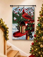 Herrschners Craftways Holiday Mail 558405 Latch Hook Banner Kit Craft 27"x40"