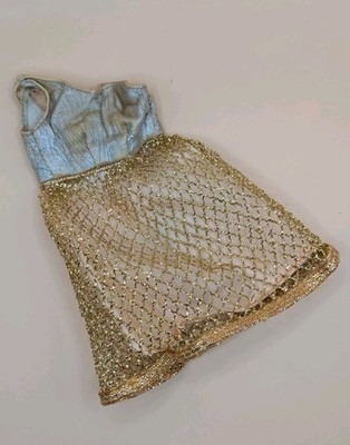 Vintage Francie Barbie Mod ''Gold Rush'' Dress #1222 (1969)   TLC/Repair