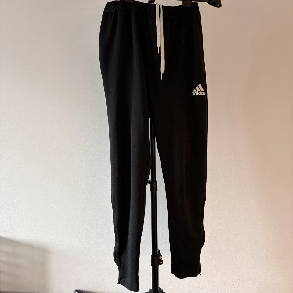 adidas Black AEROREADY Track Pants Elastic Waist Drawstring Size M - Image 1 of 4