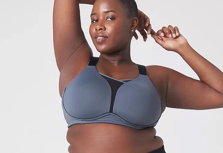 Sujetador deportivo inalámbrico absorbente impacto medio LANE BRYANT LIVI NUEVO 40DDD TURBULANCE Foto 4 de 4