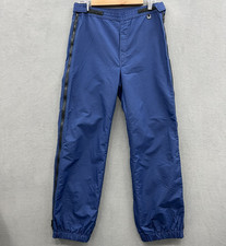 Vintage Roffe Squall Men  s Small Blue Ski Pants USA Full Zip Hip to Ankle