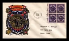 DR JIM STAMPS US COVER WWII VETERANS FDC SCOTT 940 BLOCK KEN BOLL CACHET CRAFT