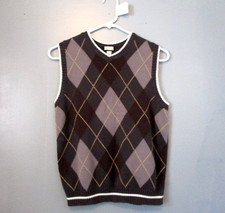 CHILDREN'S PLACE BOY'S SWEATER VEST, BLACK  GRAY SIZE L 10-12 