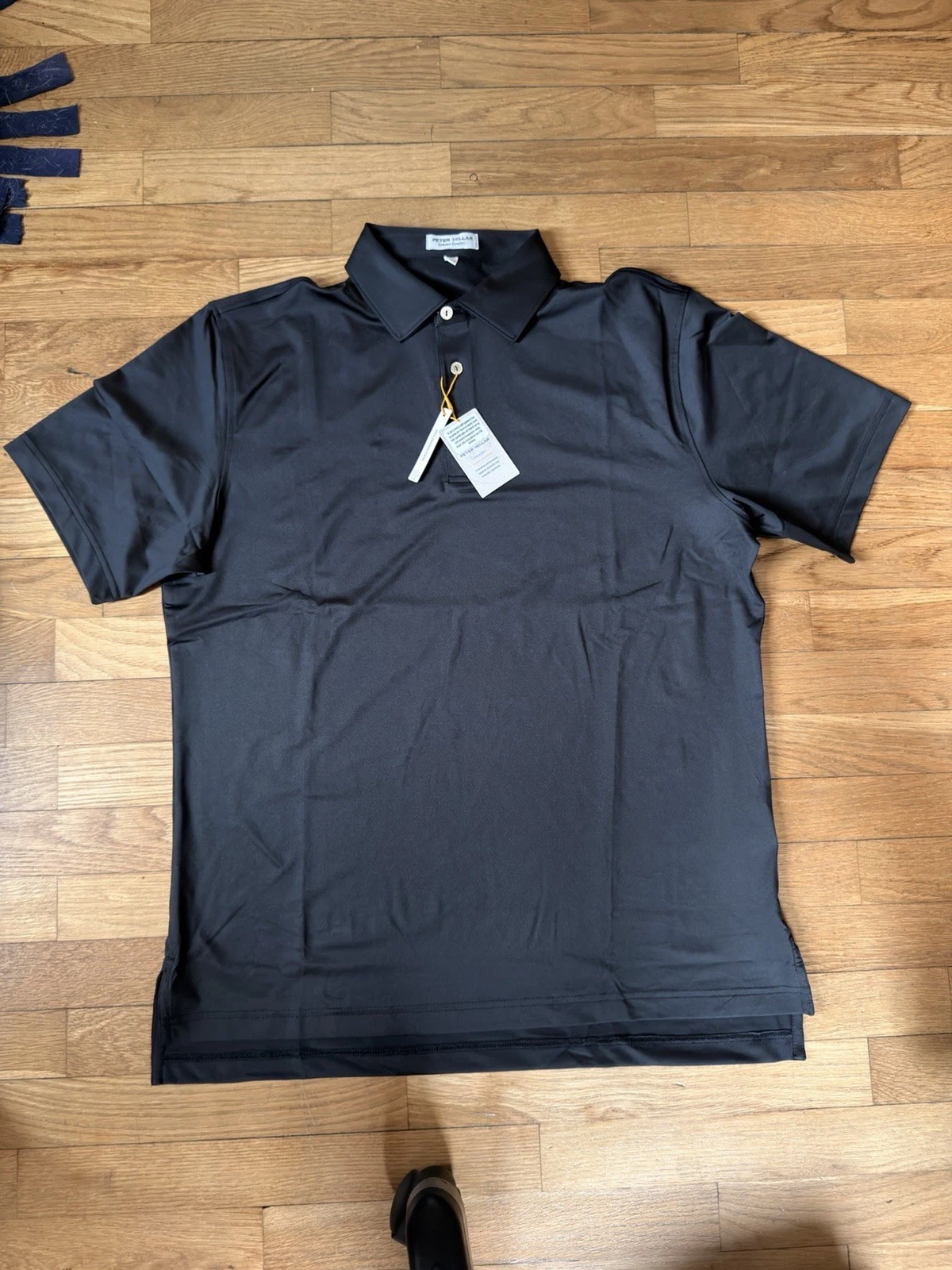 Medium - Men - Peter Millar Summer Comfort Crown Sport Black Polo (NWT)