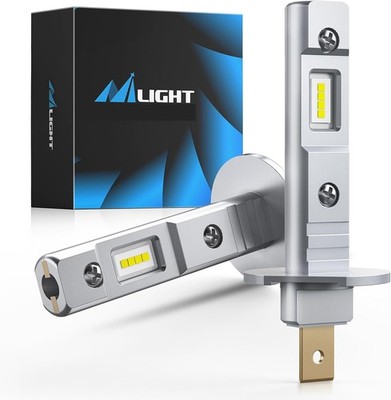 EF2 H1 LED Fog Light Bulbs 250% Brightness 6000K Cool White 1:1 Mini Style: H1