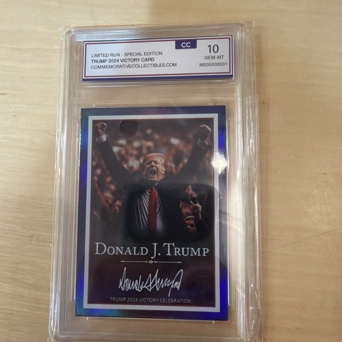 Donald Trump 45th President Trading Card 2024 Victory Celebration Collectible