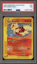 Pokemon Arcanine Aquapolis Holo Rare #H2 PSA 7 on eBay