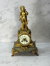 Rare Waterbury Figural Mantel Clock
