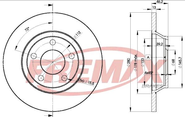 Bremsscheiben FüR Audi A4 B5 8D2 Avant 8D5 95-01-image