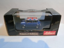 Schuco 1 43 Mini Cooper Blue Union Jack Top Outer box damaged MINI COOPER