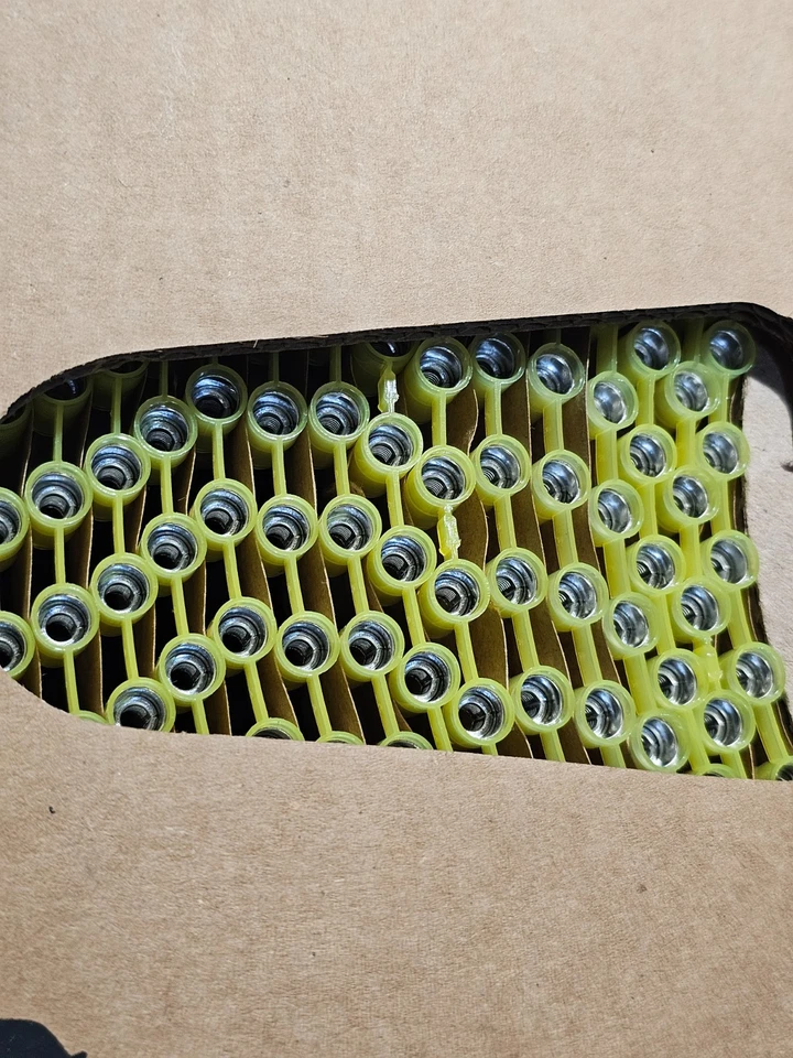 (QTY 2000) Panduit PN10-14R-2K Pressure Terminal Connector Ring, Yellow Nylon - Image 2 of 4