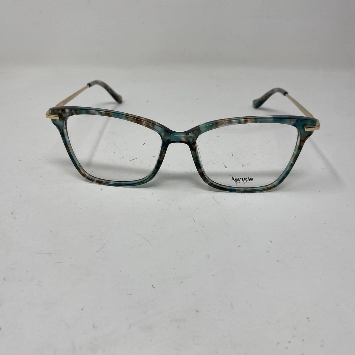Kensie Women\'s Semi-Rimless Eyeglasses Frames Teal Floral Accent 52-17-135 NEW KENSIE DAYDREAM WOMENS/LADIES DESIGNER HALF-RIM BLACK  main image 2