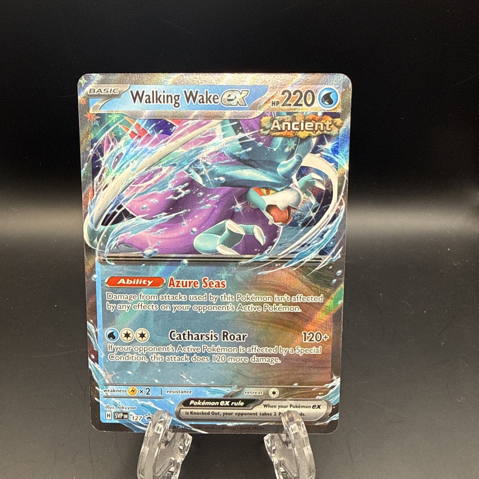 Walking Wake ex 127 Sv: Scarlet & Violet Black Star Promo Cards Holo Near Mint
