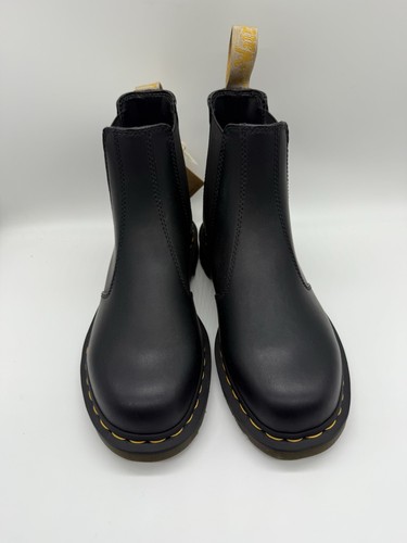 Dr. Martens Vegan 2976 Stivali Chelsea Nero Uomo Tg 8 Donna 9 - Foto 2 di 11