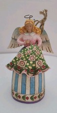 Jim Shore Stitch And Sew Til You're Aglow Angel Quilting Mini Figurine
