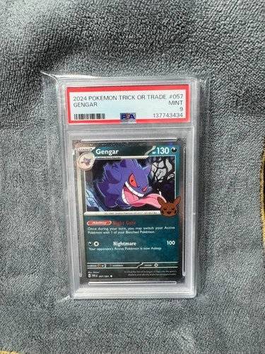 2024 Pokémon Trick Or Trade Gengar 057 Cosmos Holo - PSA 9 MINT