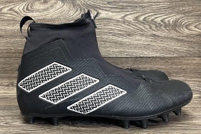 Adidas Nasty Fly Mens Size 13.5 Black Mid Top Football Cleats Spiked GX1780