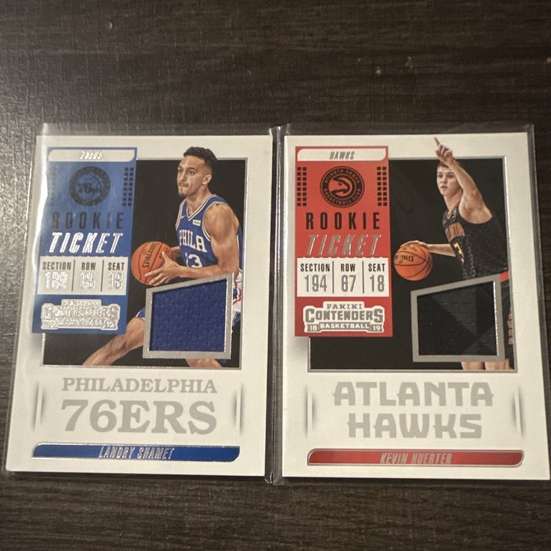 Panini 2018-19 Contenders Rookie Ticket Landry Shamet/Kevin Huerter Lot 2