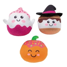 3 1/4" – 3 3/4" Halloween Sweet Treats Stuffed Characters - 12 Pc.