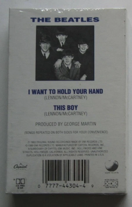 The Beatles – I Want To Hold Your Hand / This Boy Cassette SEALED - Image 2 of 2
