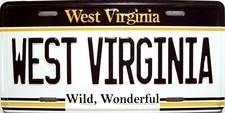 West Virginia State License Plate Novelty Fridge Magnet
