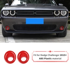 Exterior Front Rear Light Cover Decor Trim Accessories Set For Dodge Challenger