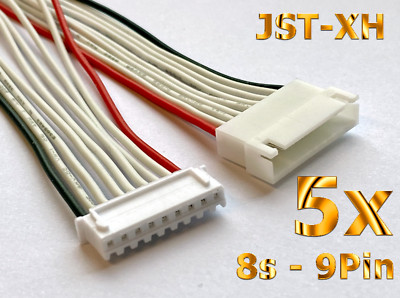 5x Lipo Akku Balancerkabel Verlängerung Ladekabel JST-XH 8s 9Pin 20cm 24AWG RC