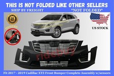 Fit 2017-2019 Cadillac Xt5 Front Bumper Complete Assembly W/sen Holes G1000a14-a