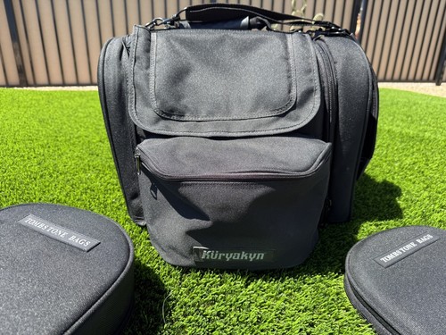 Kuryakyn Tombstone Motorcycle Harley Seat and Back Rest Pad /Bag +2 Fathers Day - Picture 4 of 17