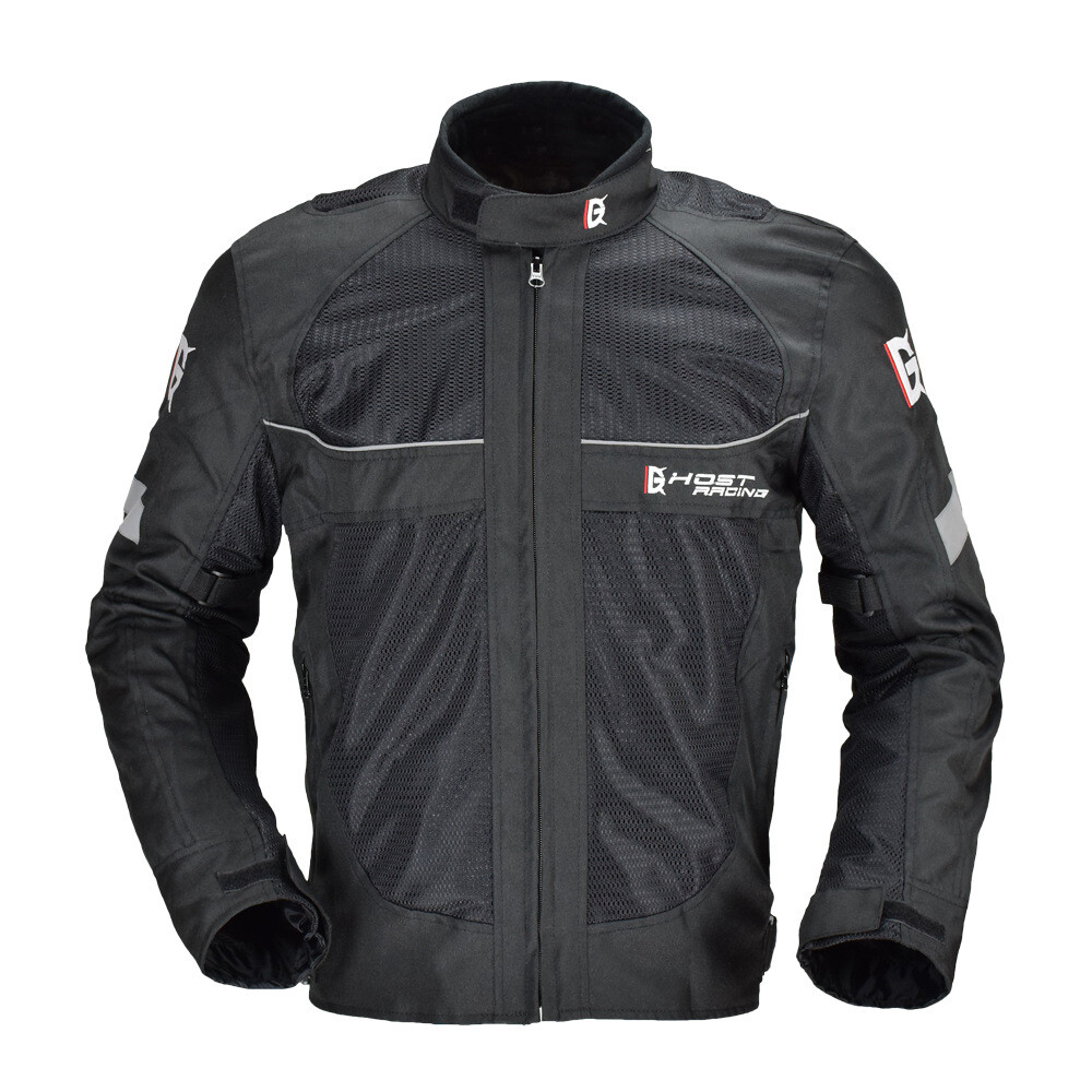 GHOST Men Riding Motorcycle Jacket Motocross Coat Safety