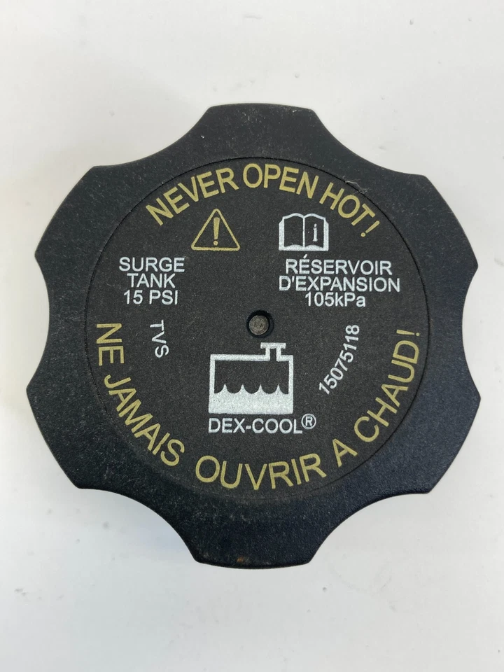 99-12 Chevy Malibu 2.4L Engine Radiator Coolant Tank Cap Radiator Cap 15075118 — 第 3/4 张图片