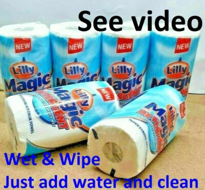 12 Jumbo Küchenrolle Dicke XL Blätter Stark Ultra Saugfähig Magic Papier