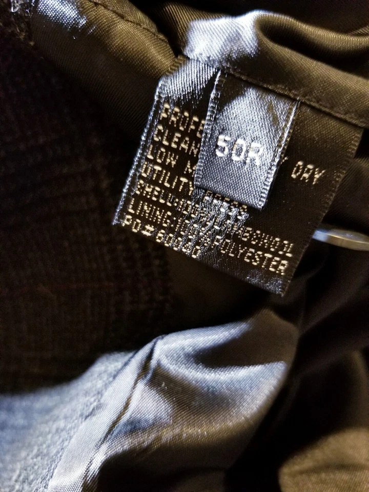 Statements 50R Black pink blue Glen Check wool Tweed Jacket Blazer Sport Coat - Image 4 of 4