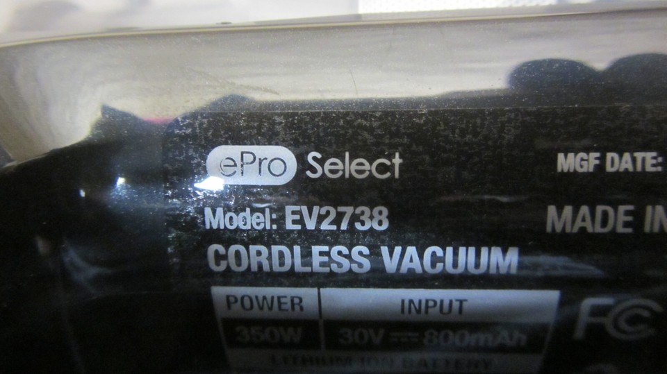 ePro Select Cordless Vacuum with 2 Removable Batteries, Black eBay