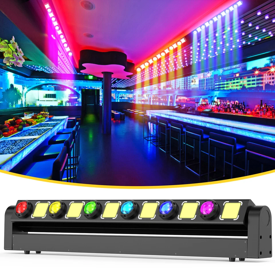 150W Wallwasher Bühnenlicht RGBW 6+6 LEDs DMX Swing Moving Head Strahler DJ Bar - Bild 2 von 4
