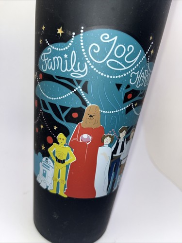 Vaso de acero inoxidable negro del día de la vida Chewbacca 2022 Star Wars de los parques de Disney NUEVO - Imagen 2 de 7