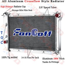 Aluminum 4 Row Radiator For 1969-1973 Ford Mustang Fairlane Torino Ltd Cougar V8