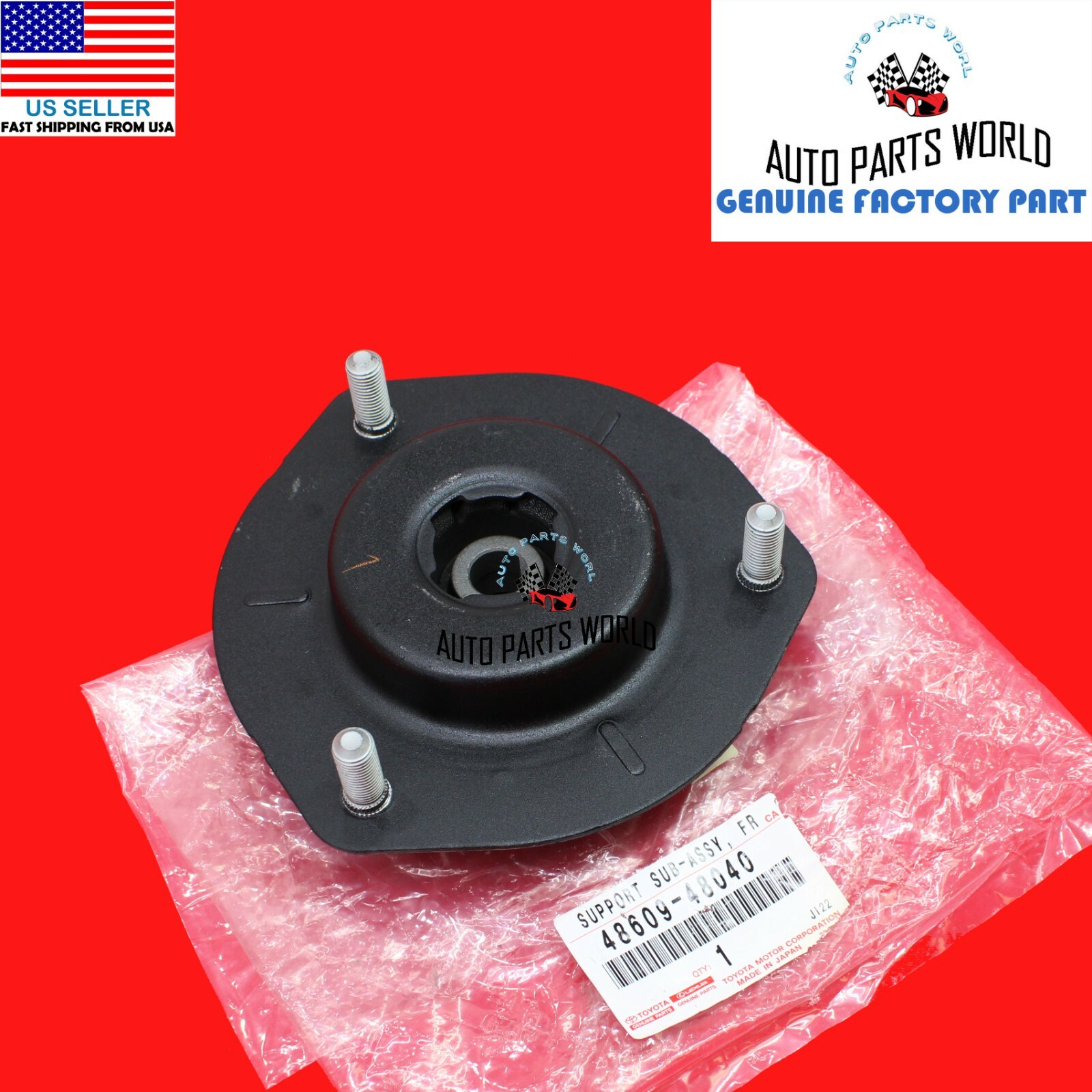 GENUINE OEM TOYOTA 0813 HIGHLANDER FRONT SUSPENSION STRUT MOUNT 48609