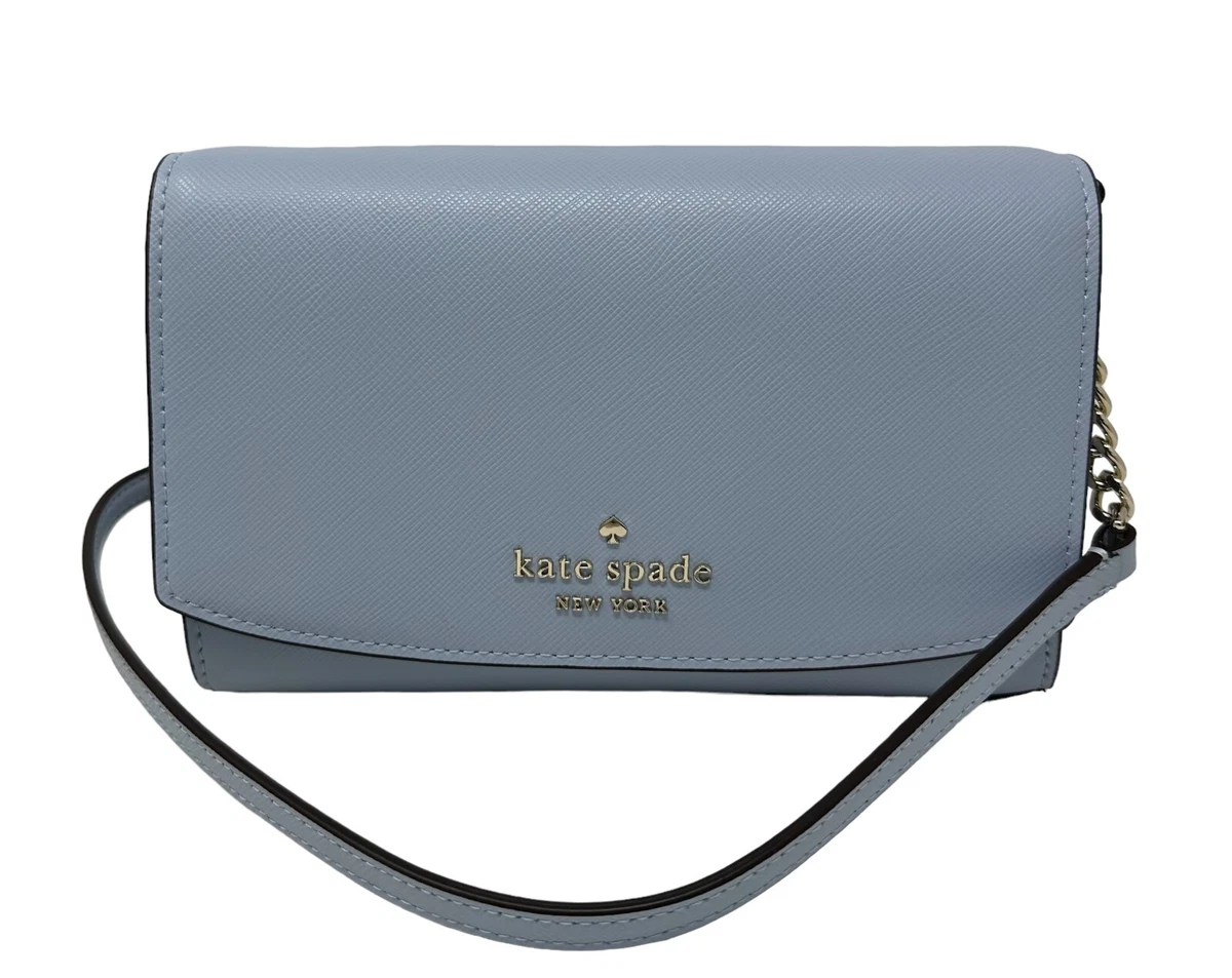 Kate Spade Staci Small Flap Crossbody  Blue leather purse, Kate spade,  Black leather crossbody bag