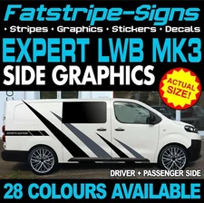 to fit PEUGEOT EXPERT MK3 LWB L2 GRAPHICS STICKERS DECALS STRIPES CAMPER VAN