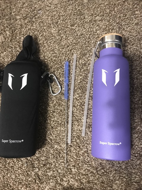super sparrow stainless steel vacuum insulated water bottle