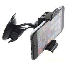 Car Mount Windshield Holder Glass Cradle Swivel Dock Suction for Cell Phones