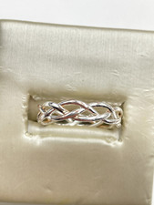 STERLING SILVER 925 TWIST SIZE 7 RING 1.8g