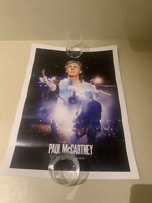 OFFIZIELLES PAUL MCCARTNEY GOT BACK 2024 EUROPEAN TOUR POSTER LITHO THE BEATLES