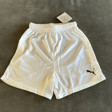Puma Youth Unisex White Athletic Shorts Dry Cell Size M NWT