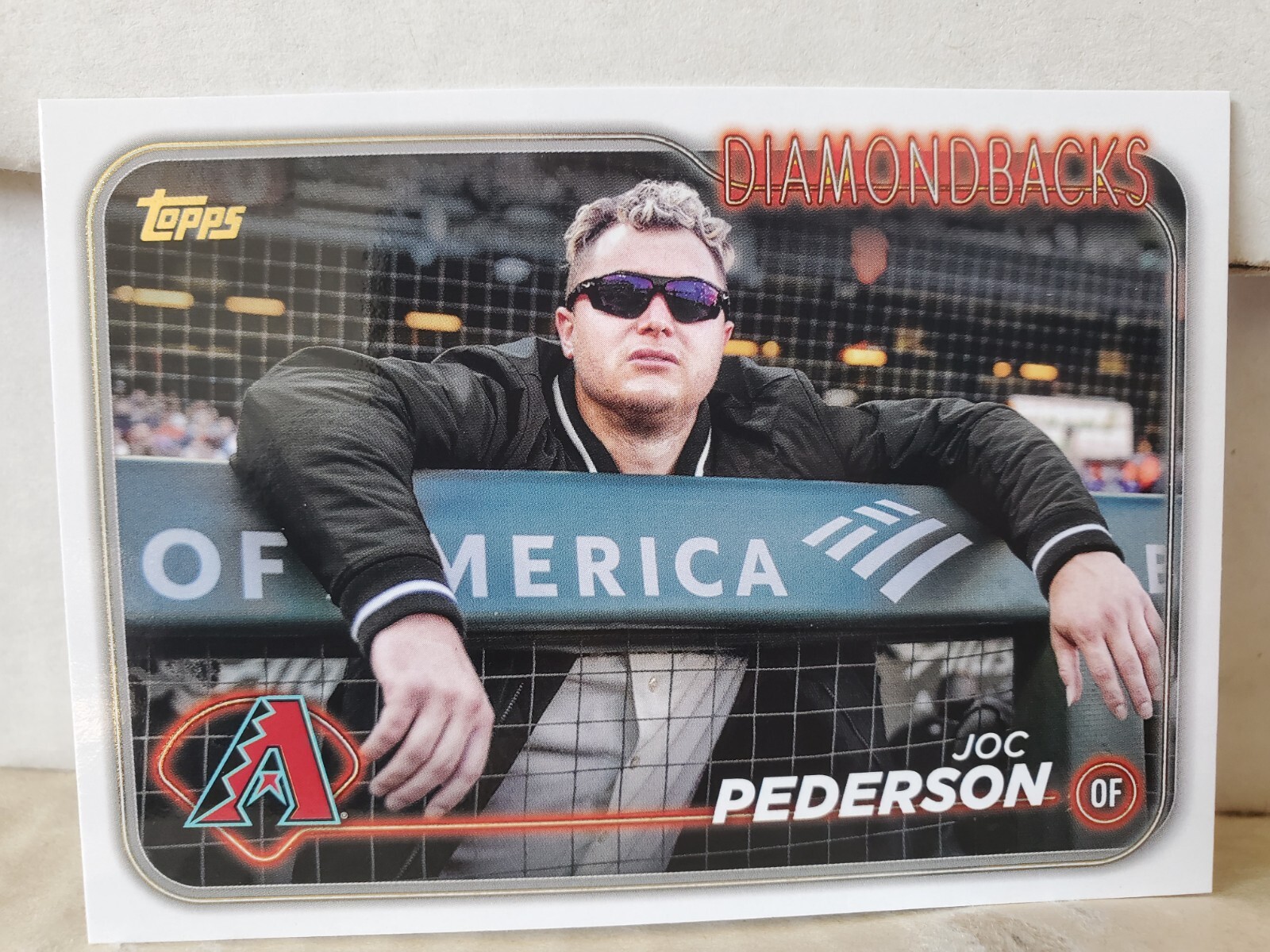 Joc Pederson 2024 Topps Series 2 #603 Golden Mirror Photo Image Variation SSP